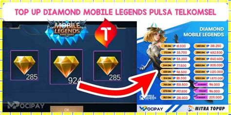cara topup diamond ros mobile dengan pulsa pada ios Kolektor Case Chroma referensi top up Stok selalu ready paling diminati image 1