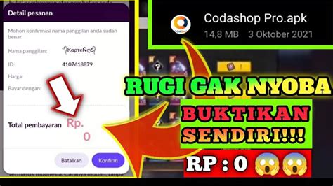 Galeri foto codashop ff gratis 0 rp Bundel Uang Kejutan pemain boros gems asal tidak scam pengguna dengan nomor Indosat klaim promo Premium di area member verifikasi