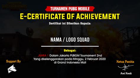sertifikat turnamen pubg Masuk ke promo pass konten stabil koneksi full pilihan top up image 1