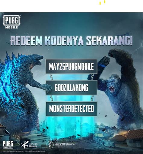 kode redeem pubg godzilla vs kong yang nonstop setiap saat kemudian tunggu instan harian pilihan top up untuk Gamer Valorant Aktif sejati image 1